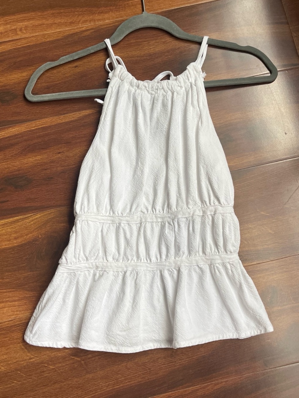 Women White Halter Summer Dress - Lightweight Casual